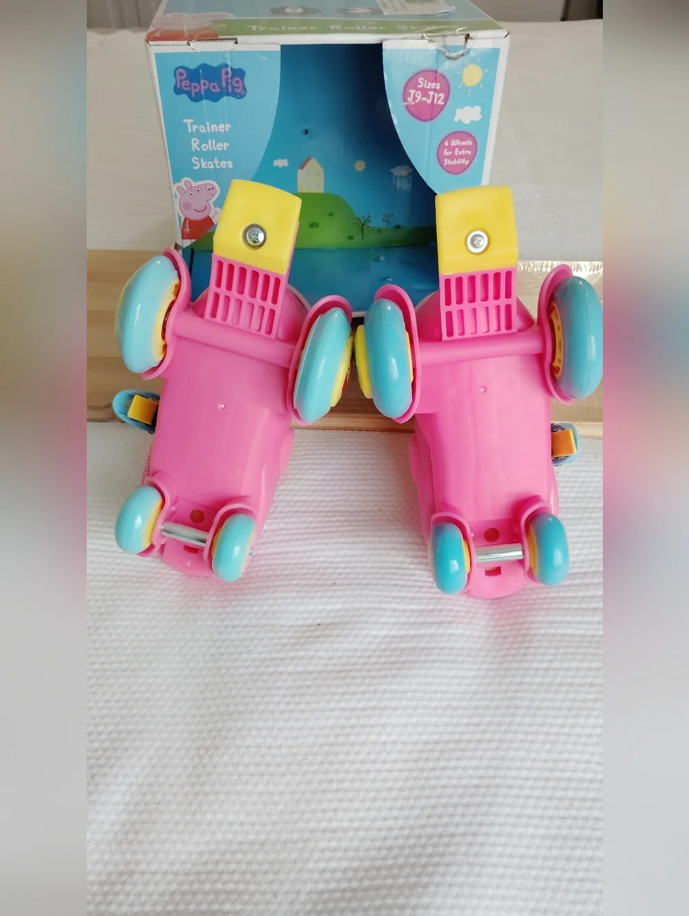 Peppa Pig Kids Quad Roller Skates Childs Size J9-J12